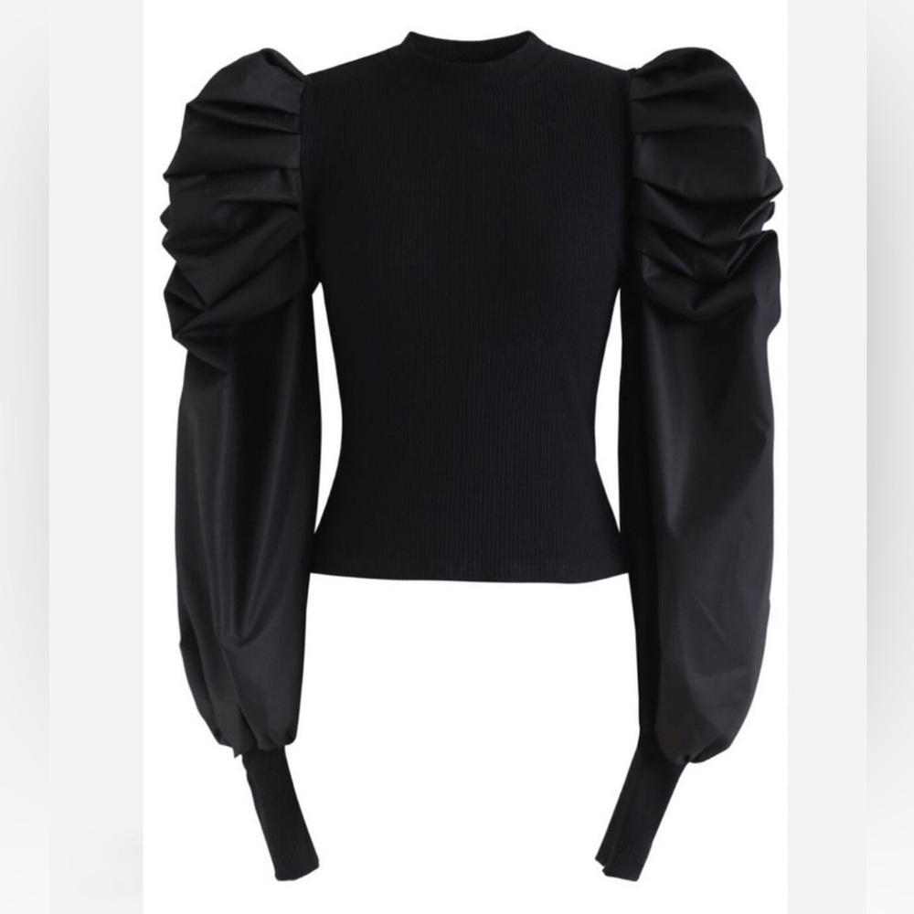 HYFVE Ultra Bubble Puffy Long Sleeves Top Size Small